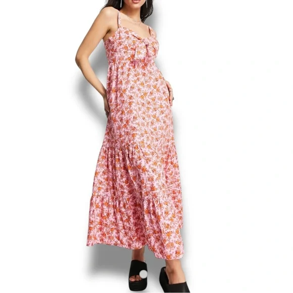 knee length dresses for ladies Mariah Rose Halter Maxi Knit Dress main image 0